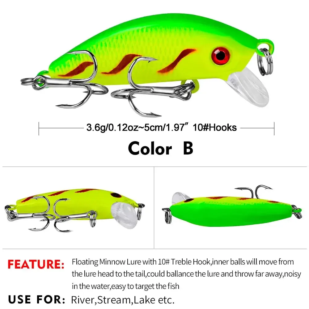 Lureswholesale® Sea Bass Floating CrankBait Hard Fishing Lure