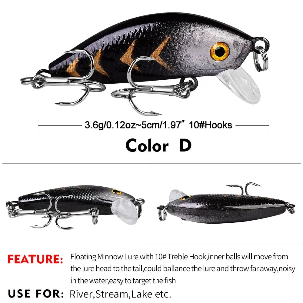 Lureswholesale® Sea Bass Floating CrankBait Hard Fishing Lure