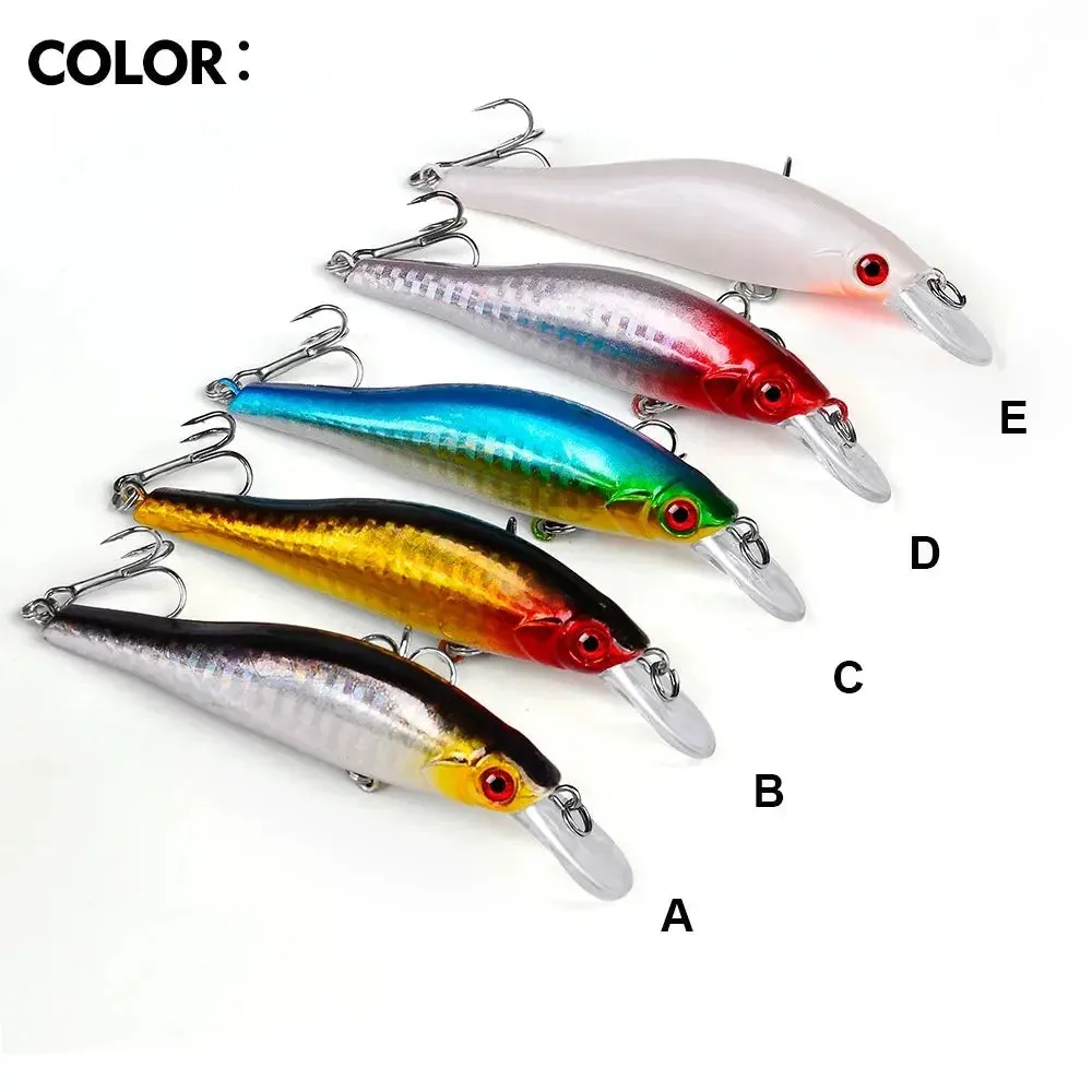 Lureswholesale® Sinking Minnow Crank Bait With Treble Hook
