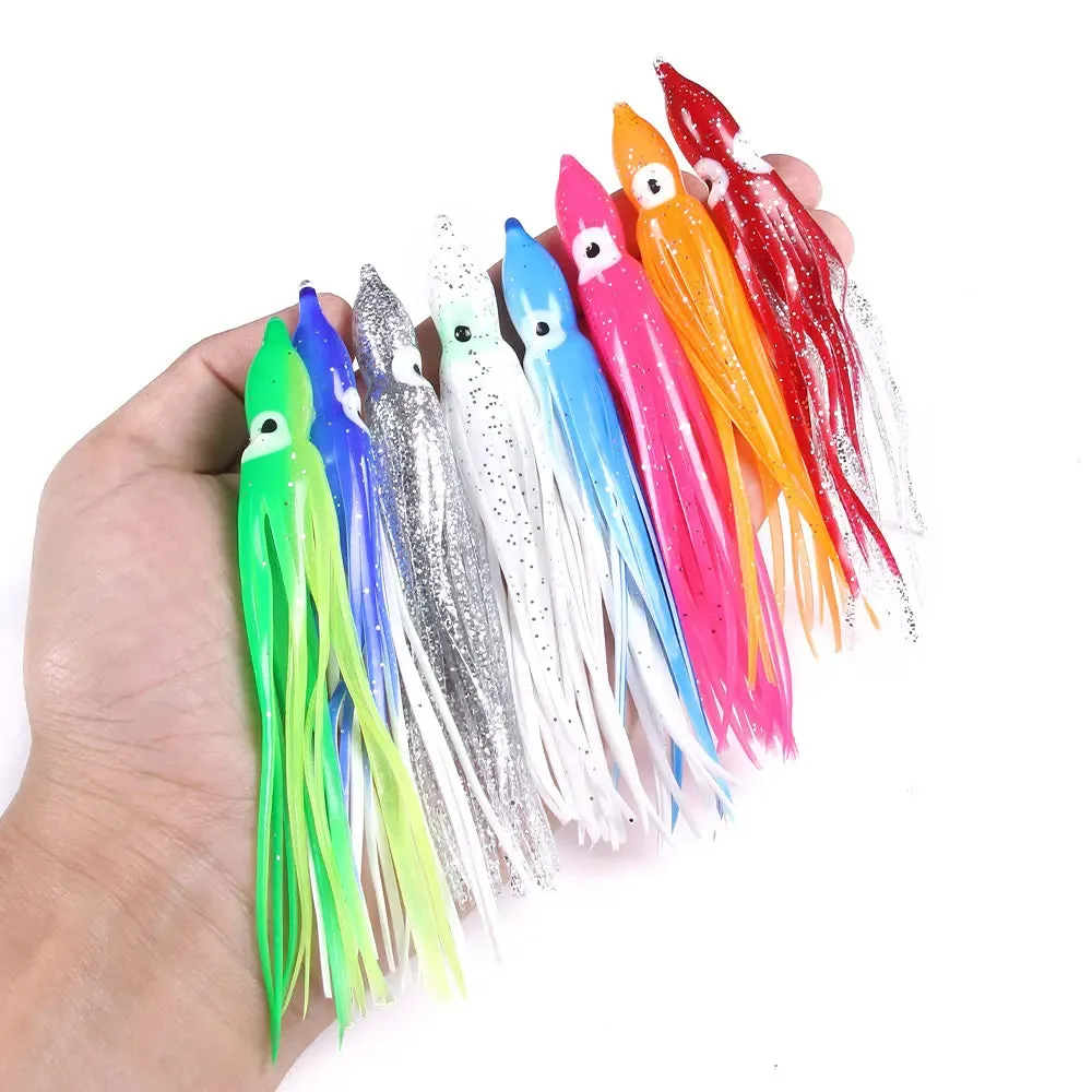 Lureswholesale® soft rubber octopus squid skirts saltwater fishing lures
