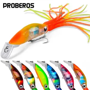 Lureswholesale® Squid Jig Bass Bait With Skirts