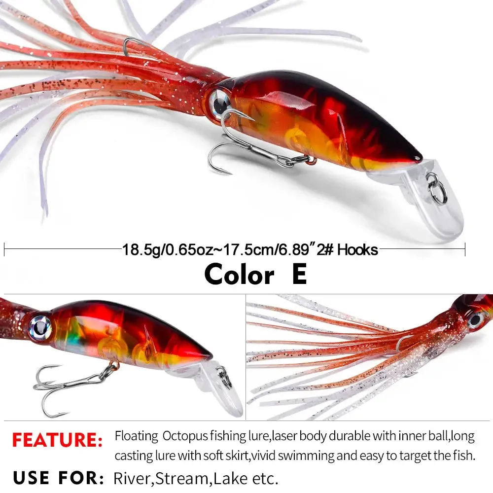 Lureswholesale® Squid Jig Bass Bait With Skirts