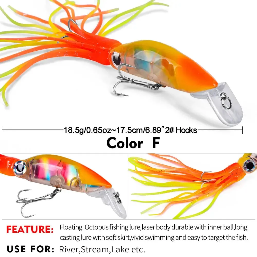 Lureswholesale® Squid Jig Bass Bait With Skirts