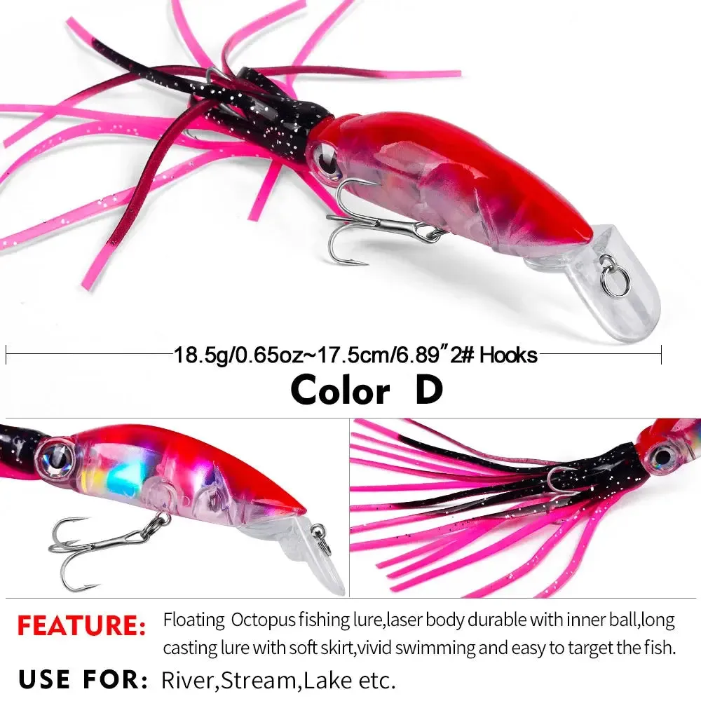 Lureswholesale® Squid Jig Bass Bait With Skirts