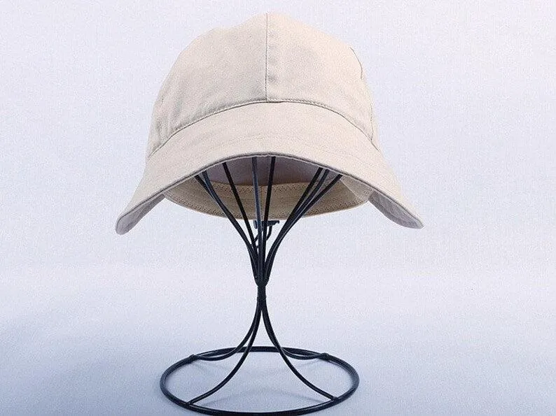 M Large Wide Brim Unisex Baseball Bucket hat