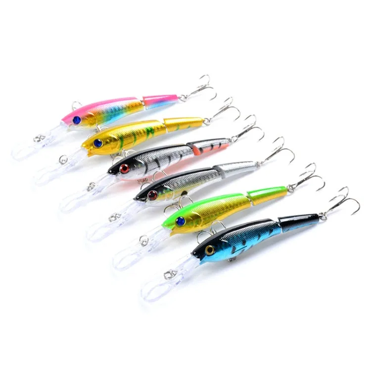 M0208 13.3cm/13.4g Lure Bionic Multi-section Mino Fake Lure Plastic Lure(3)