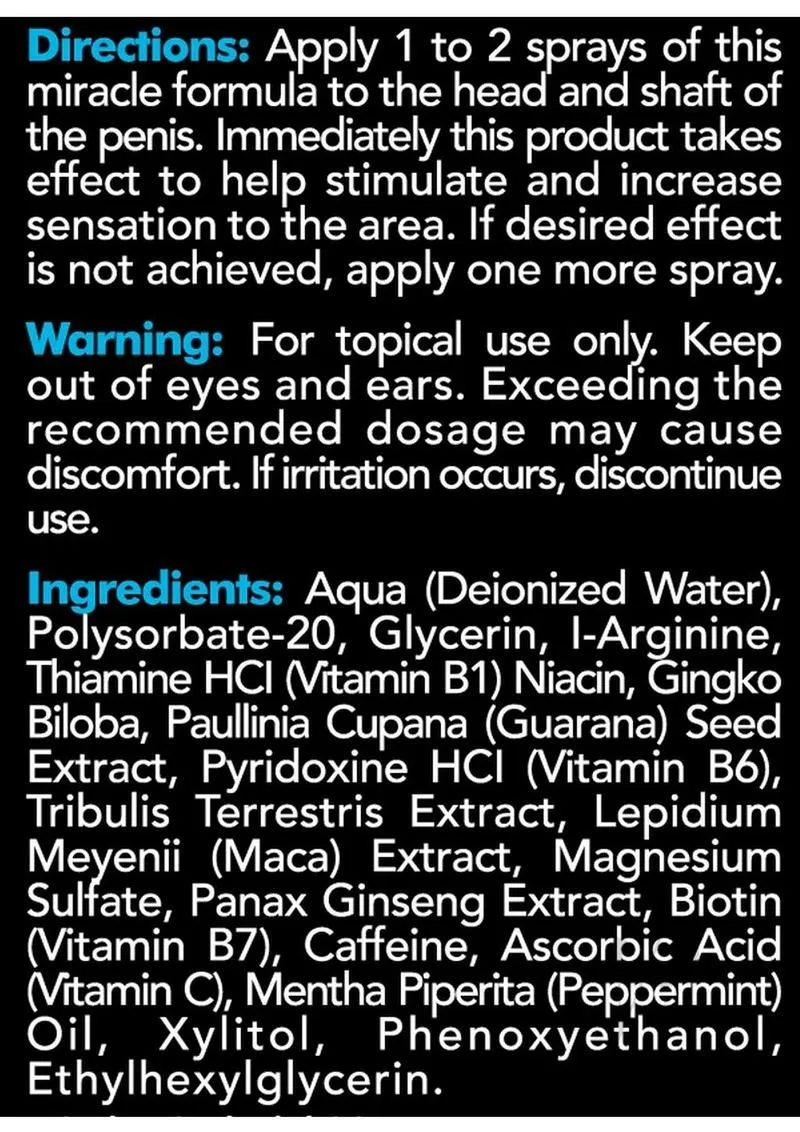 Mansation Male Stimulation Spray 1oz