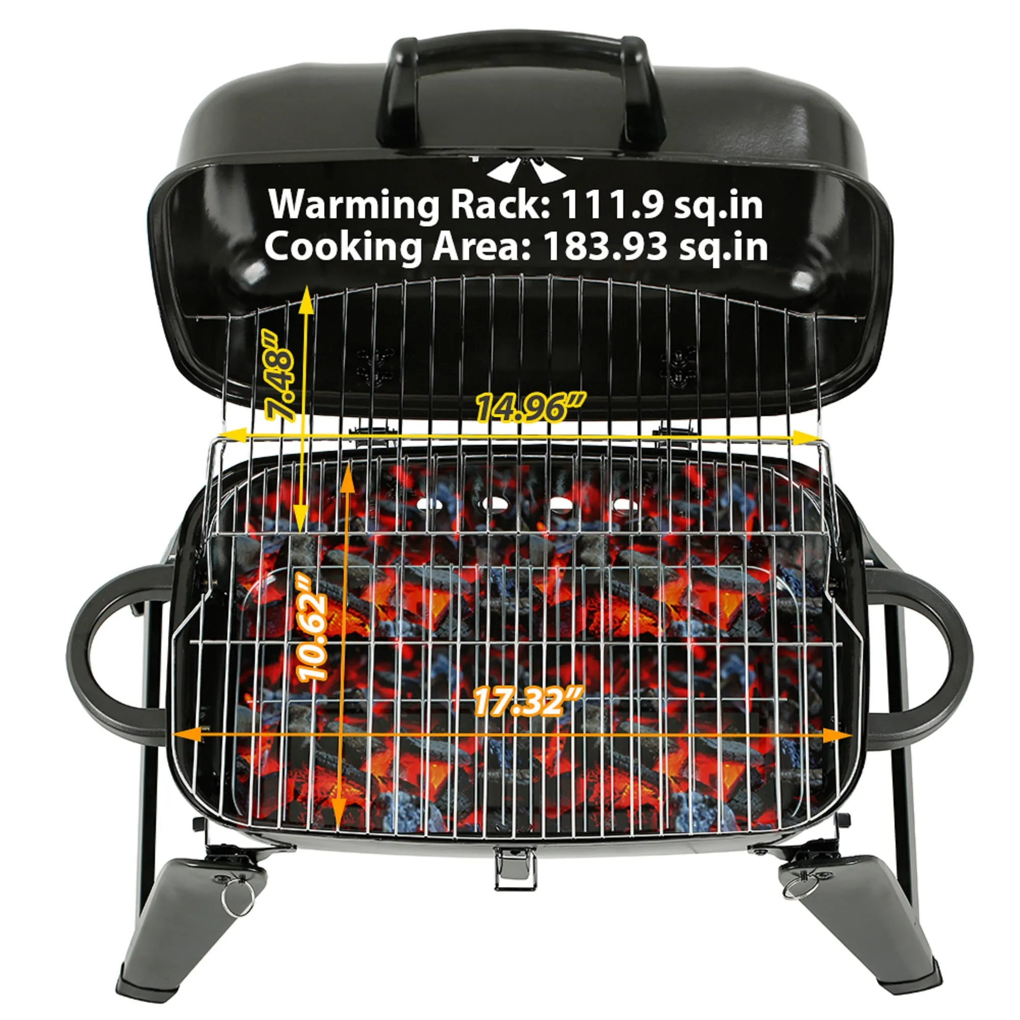 Mastercook Go-Anywhere Outdoor Portable Charcoal Grill