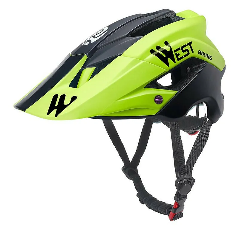 Men Cycling Helmet With Sun Visor MTB Road Bike Trail XC Helmet Adjustable Ultralight Safety Sport Bicycle Helmet