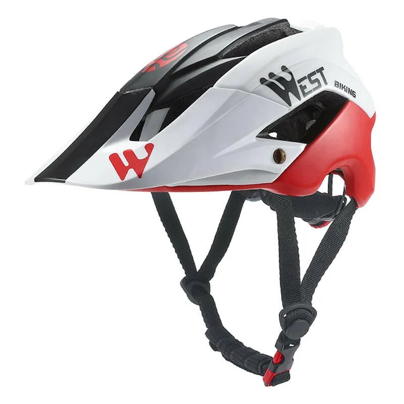 Men Cycling Helmet With Sun Visor MTB Road Bike Trail XC Helmet Adjustable Ultralight Safety Sport Bicycle Helmet