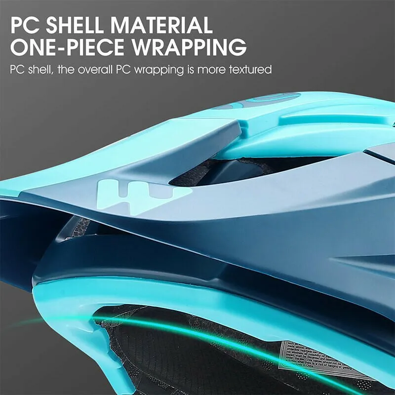 Men Cycling Helmet With Sun Visor MTB Road Bike Trail XC Helmet Adjustable Ultralight Safety Sport Bicycle Helmet
