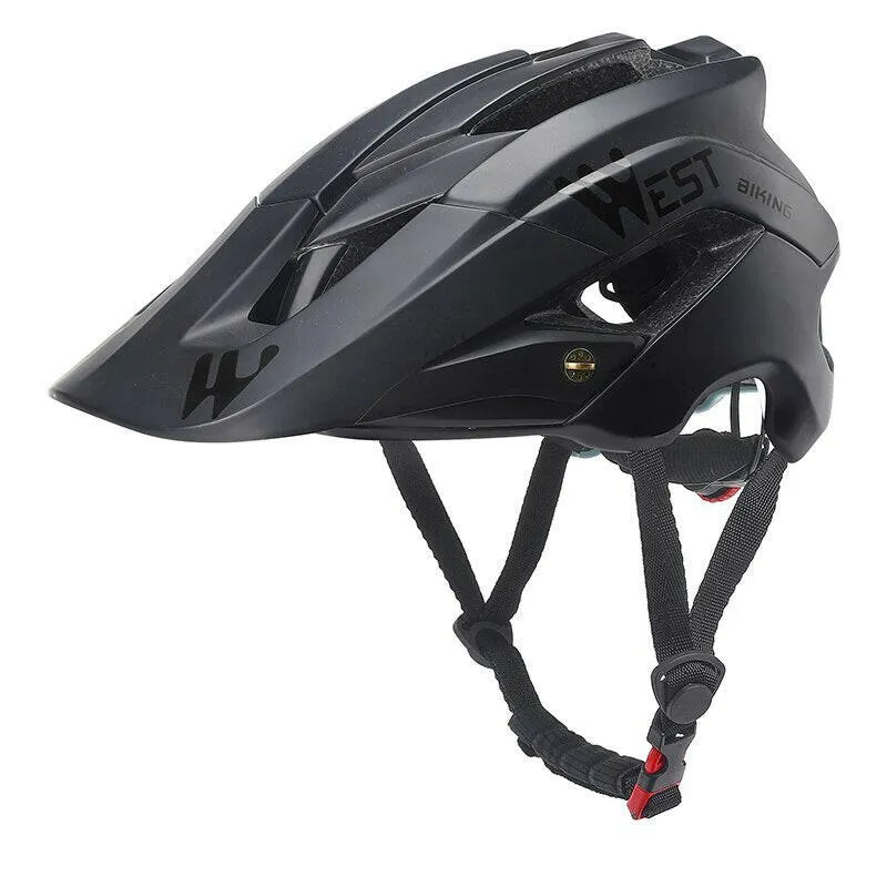 Men Cycling Helmet With Sun Visor MTB Road Bike Trail XC Helmet Adjustable Ultralight Safety Sport Bicycle Helmet
