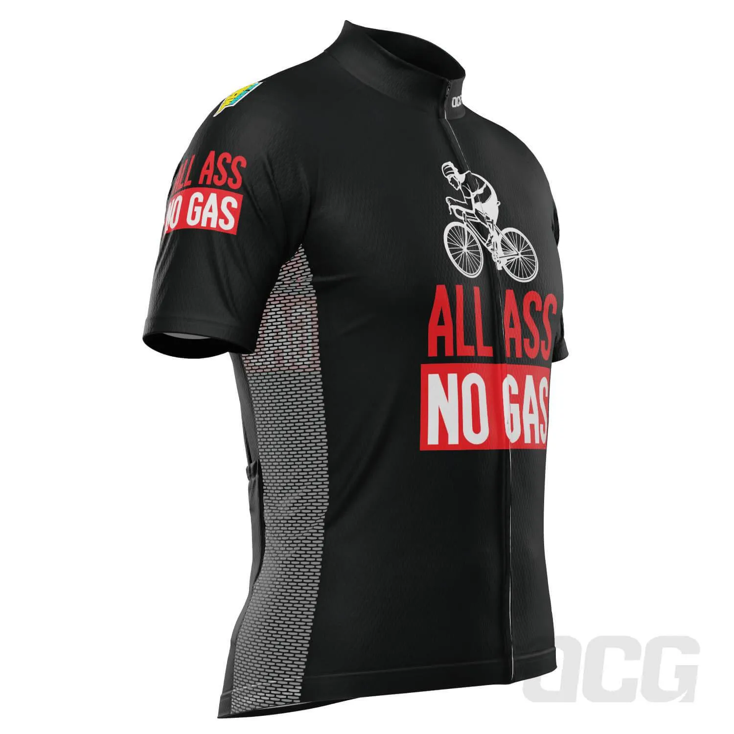 Men's All Ass No Gas Short Sleeve Cycling Jersey
