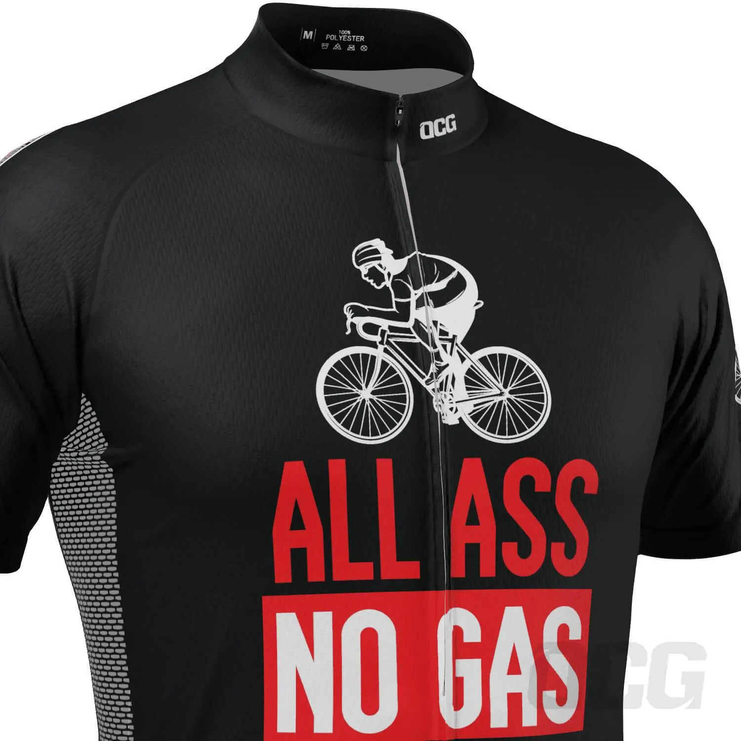 Men's All Ass No Gas Short Sleeve Cycling Jersey