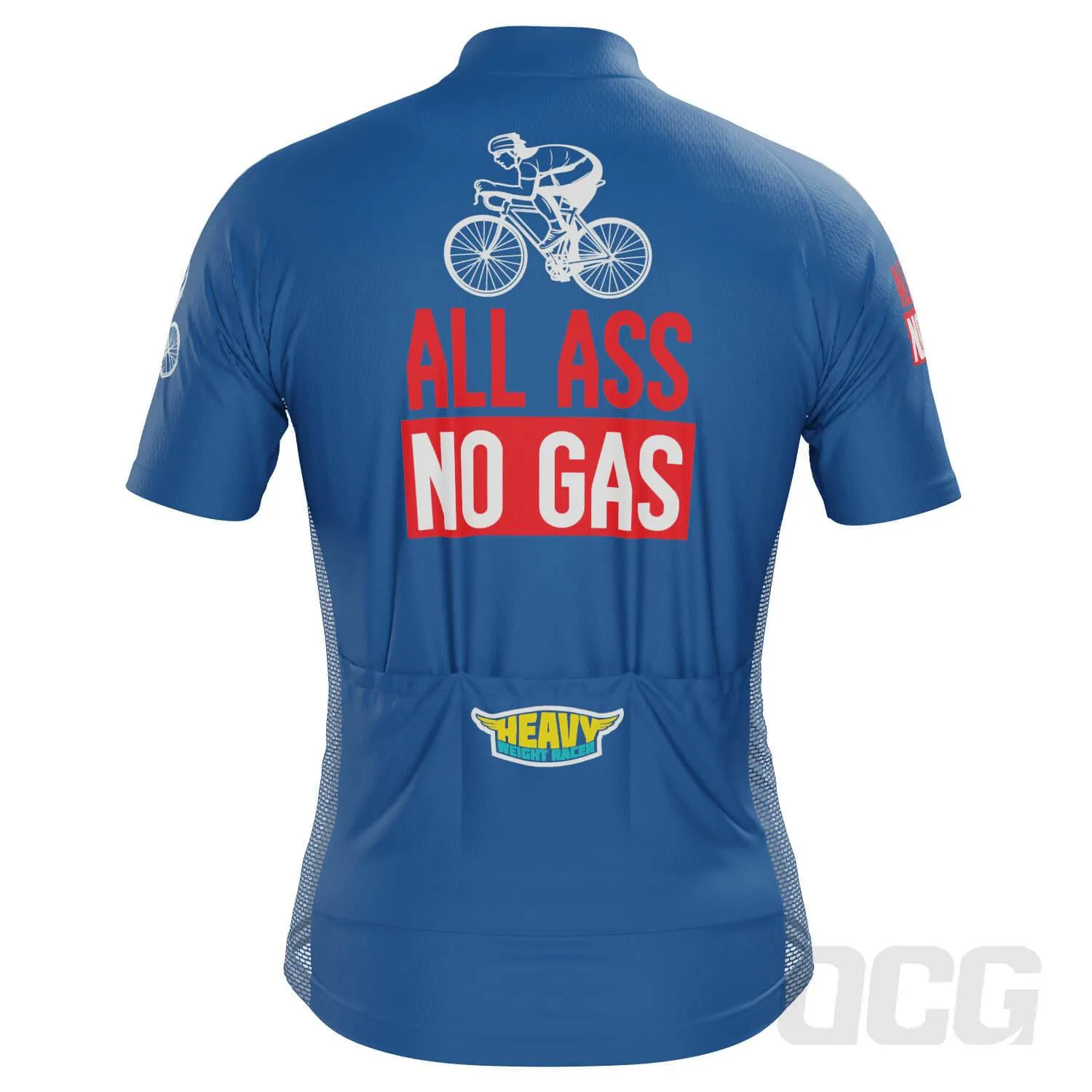 Men's All Ass No Gas Short Sleeve Cycling Jersey