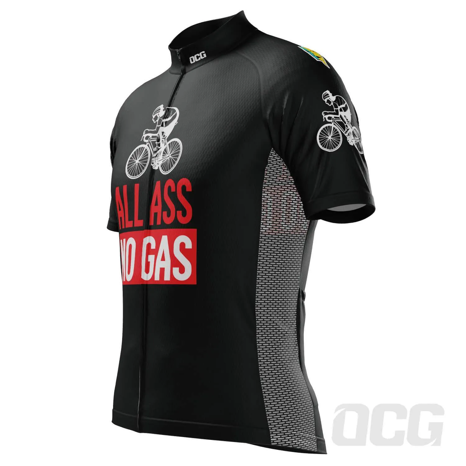 Men's All Ass No Gas Short Sleeve Cycling Jersey
