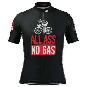 Men's All Ass No Gas Short Sleeve Cycling Jersey