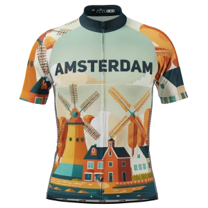 Men's Around The World - Amsterdam Short Sleeve Cycling Jersey