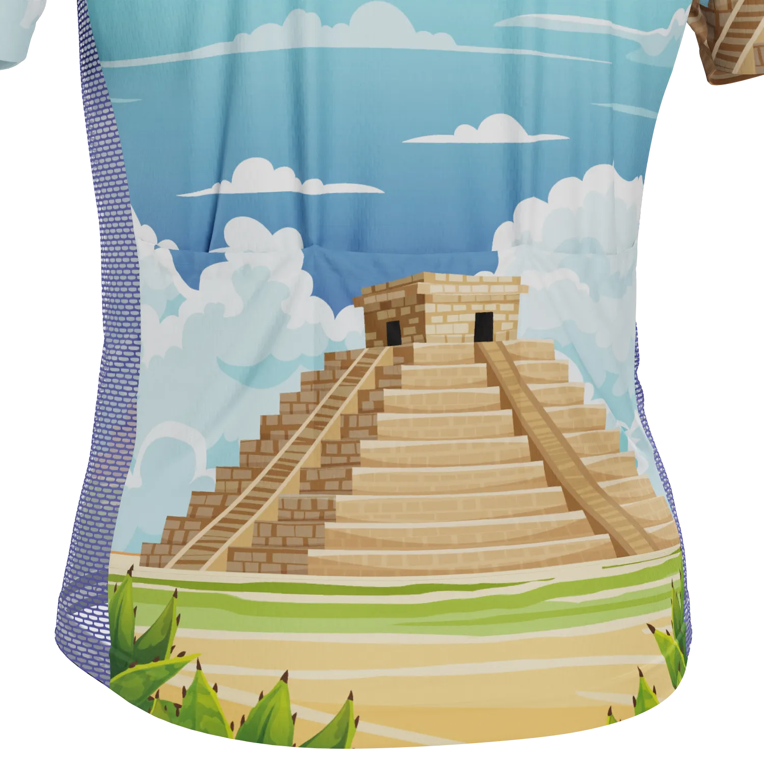 Men's Around The World - Chichen Itza Short Sleeve Cycling Jersey