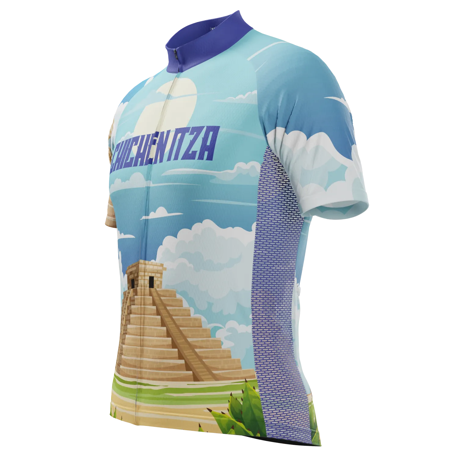 Men's Around The World - Chichen Itza Short Sleeve Cycling Jersey