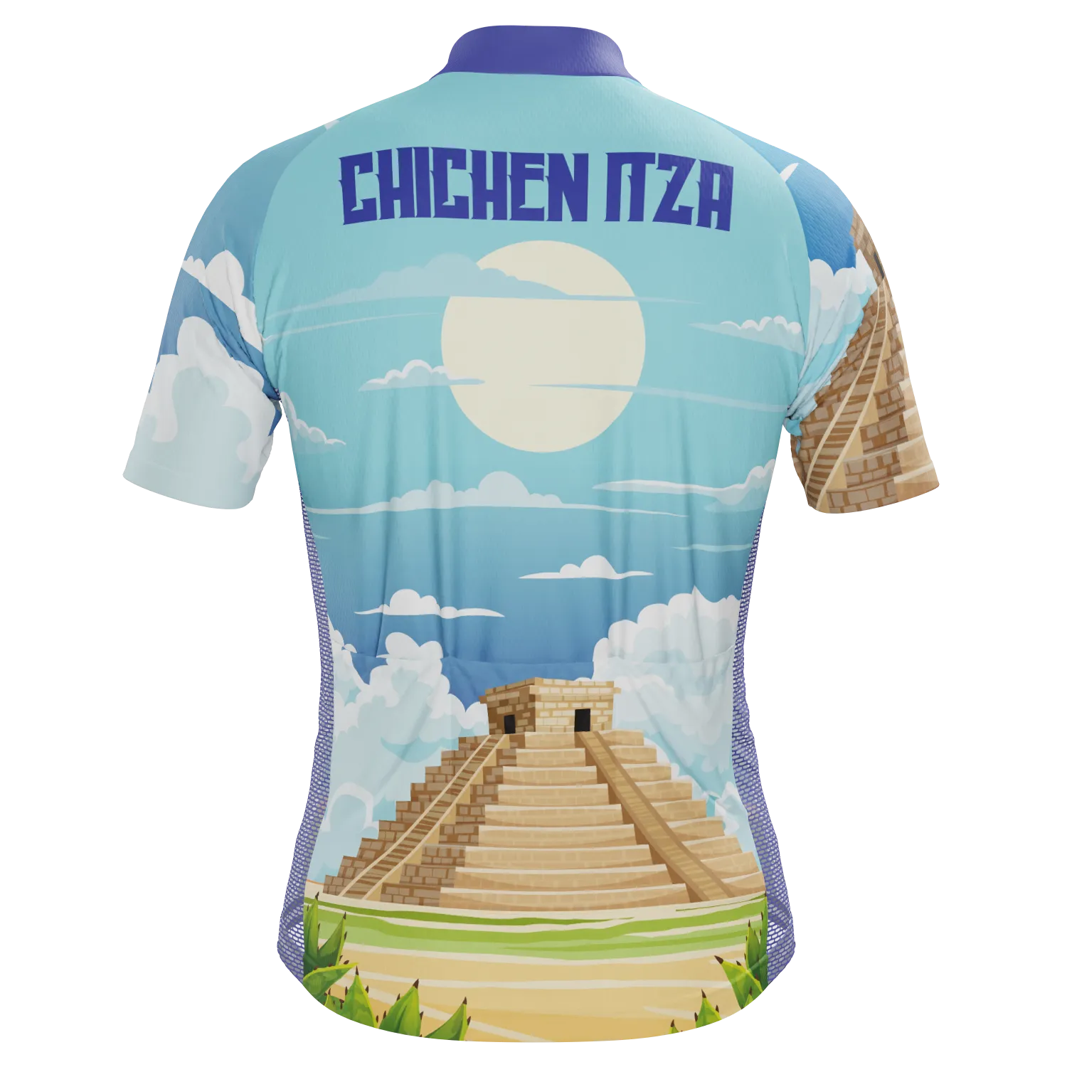 Men's Around The World - Chichen Itza Short Sleeve Cycling Jersey