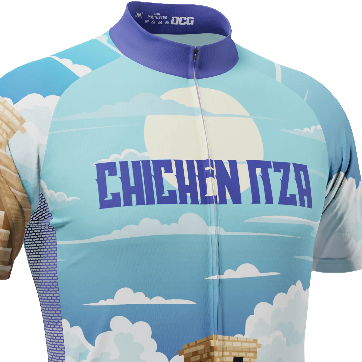 Men's Around The World - Chichen Itza Short Sleeve Cycling Jersey
