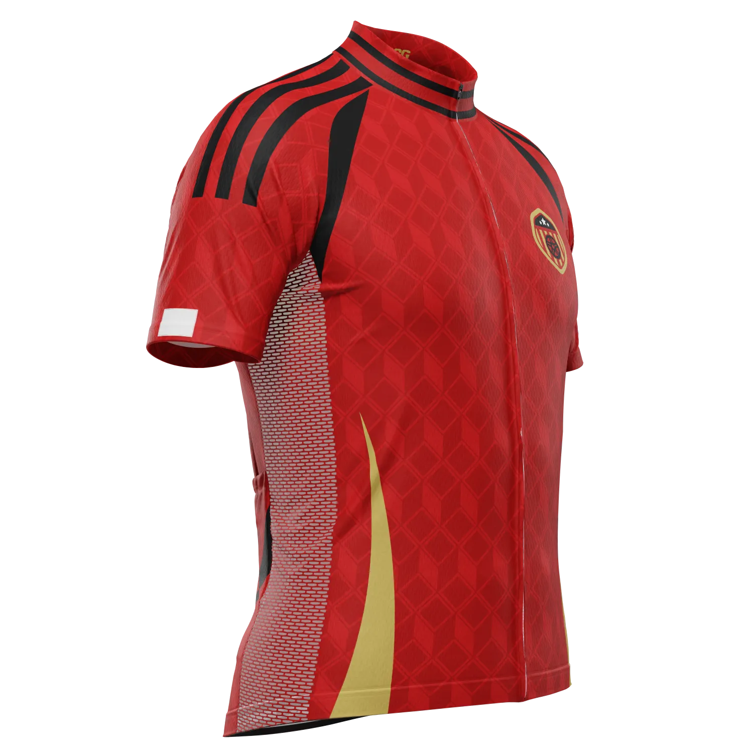 Men's Belgium Soccer Short Sleeve Cycling Jersey
