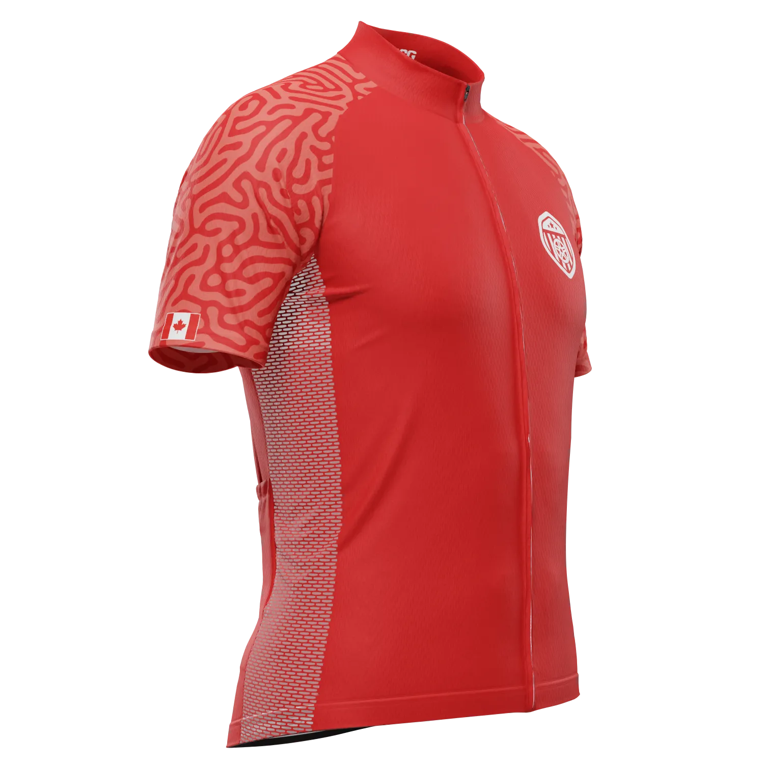 Men's Canada Soccer Short Sleeve Cycling Jersey