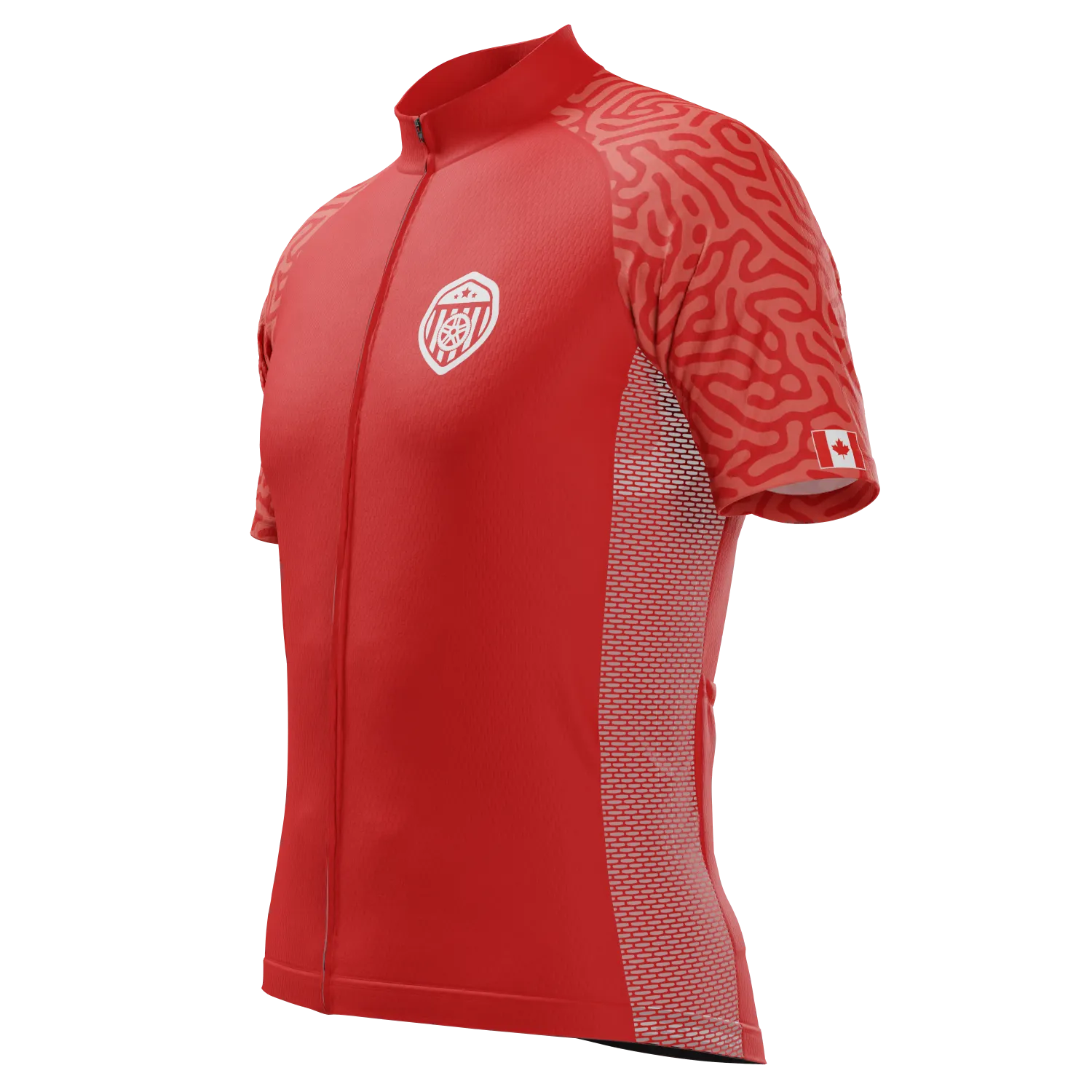 Men's Canada Soccer Short Sleeve Cycling Jersey