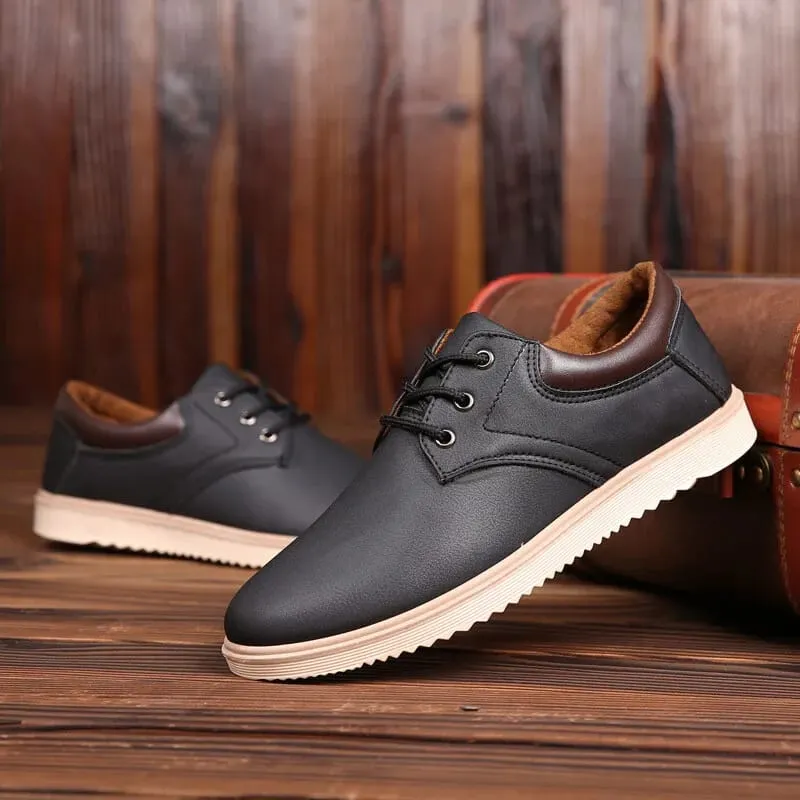 Mens Casual Shoes Waterproof Anti Slip Cargo Shoes Outdoor Lace up Round Toe New