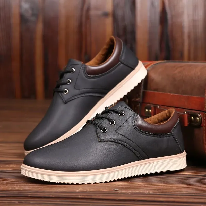 Mens Casual Shoes Waterproof Anti Slip Cargo Shoes Outdoor Lace up Round Toe New