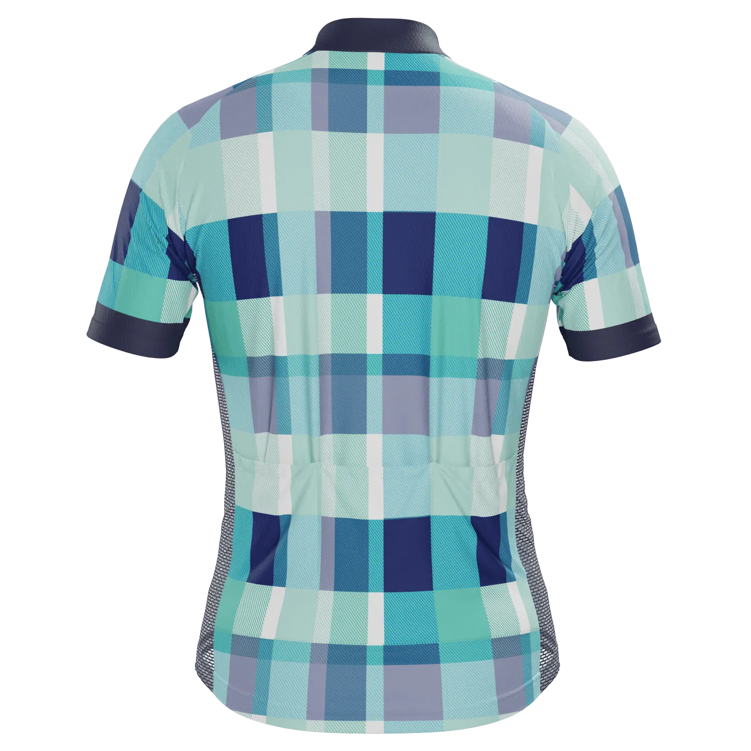 Men's Classic Tartan Short Sleeve Cycling Jersey