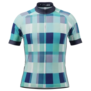 Men's Classic Tartan Short Sleeve Cycling Jersey
