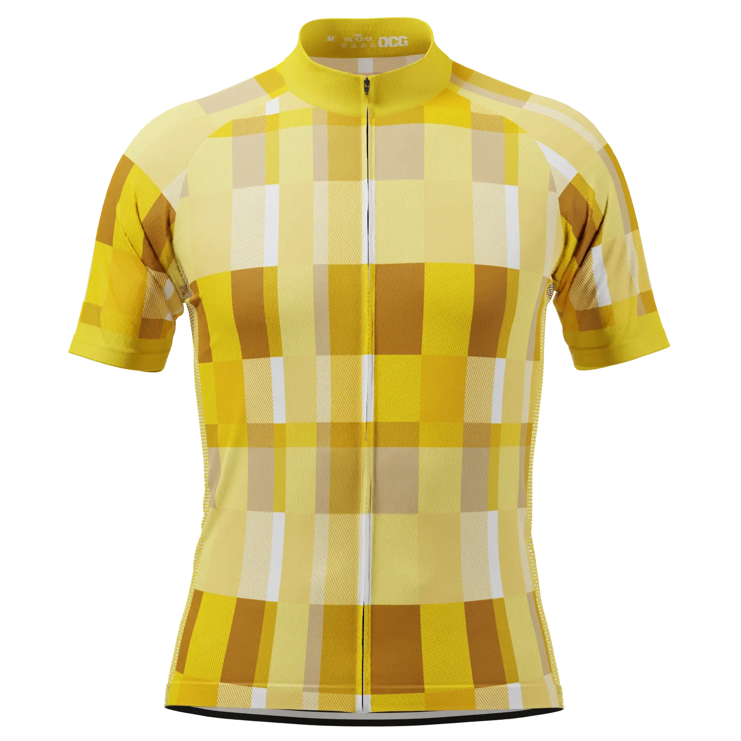 Men's Classic Tartan Short Sleeve Cycling Jersey