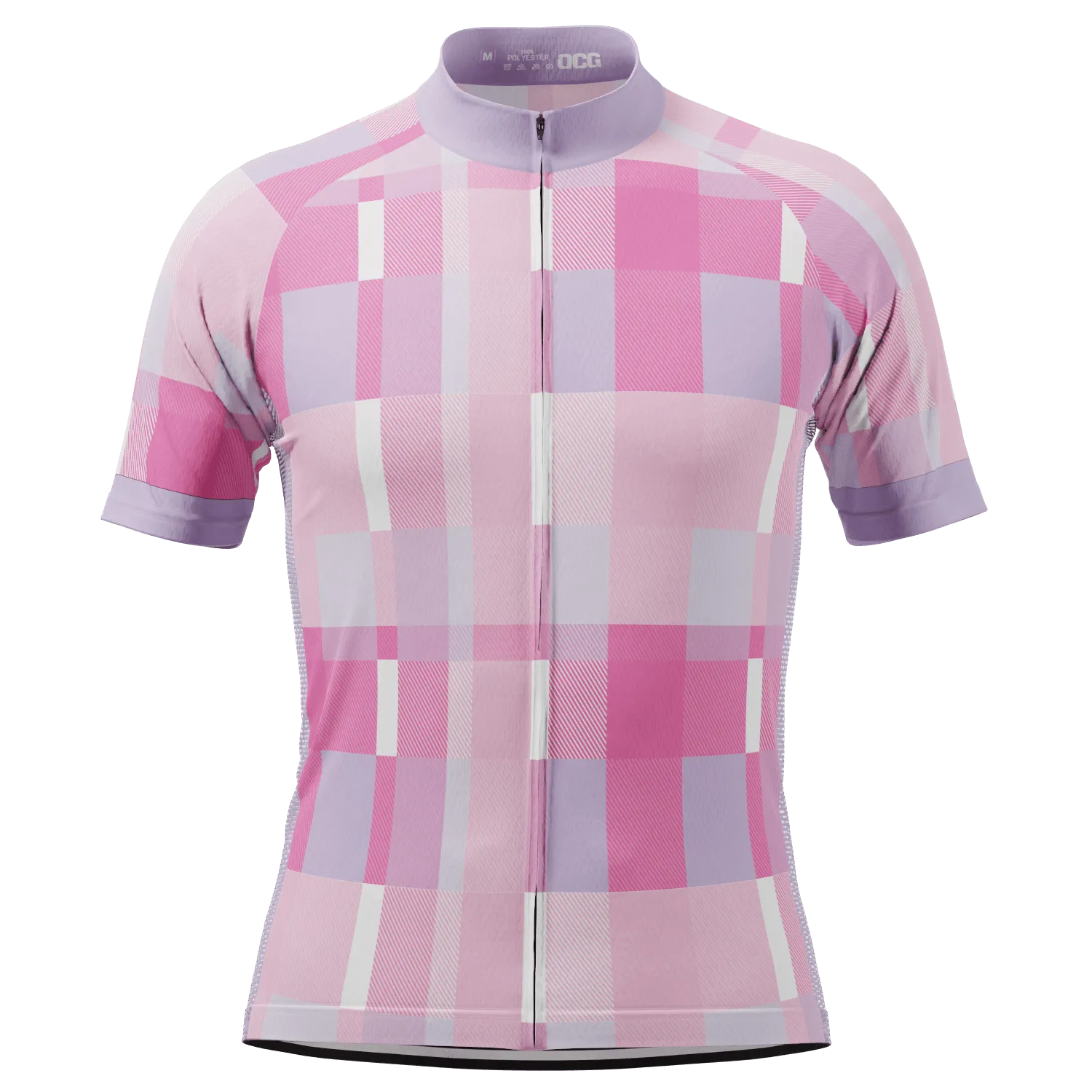 Men's Classic Tartan Short Sleeve Cycling Jersey