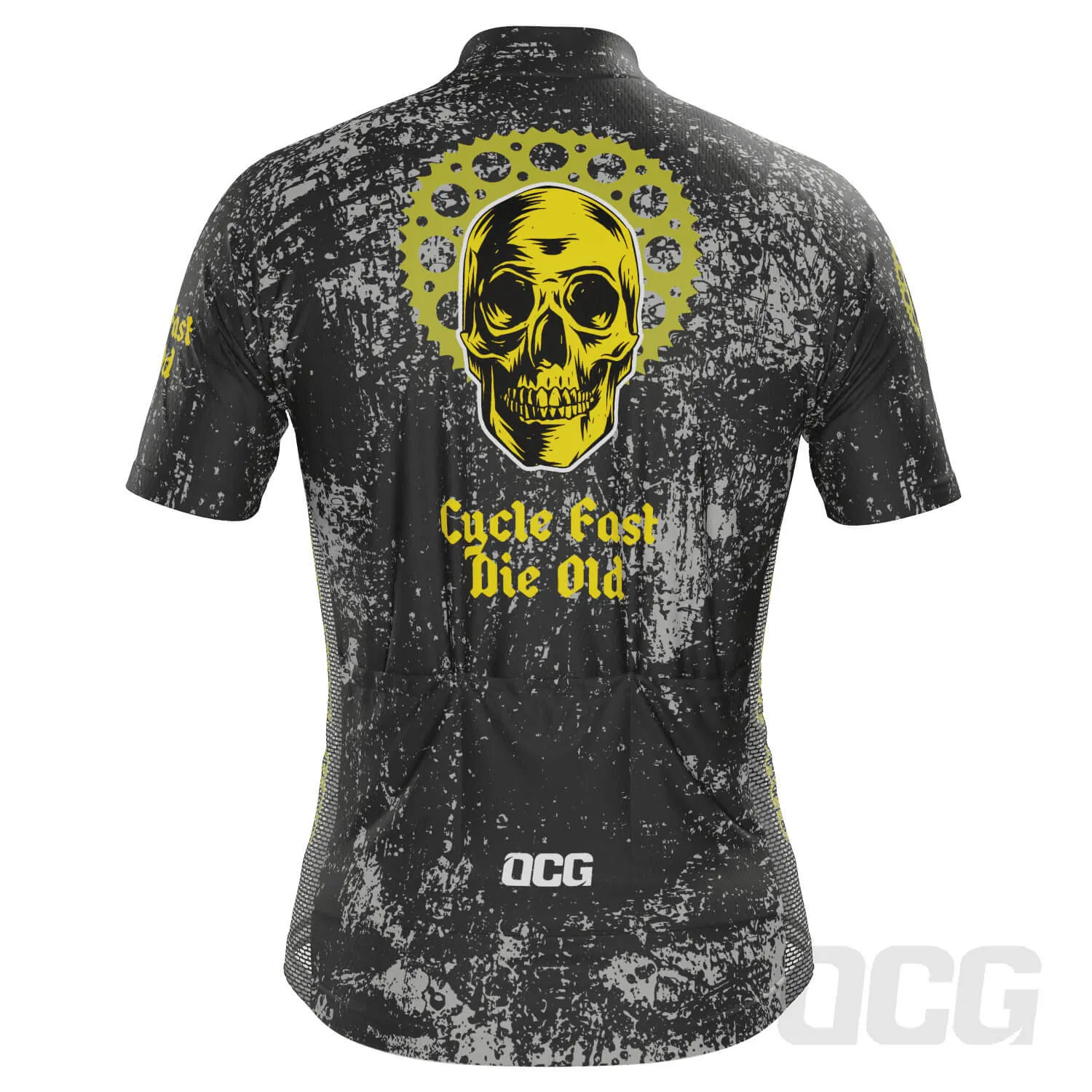 Men's Cycle Fast Die Old Short Sleeve Cycling Jersey
