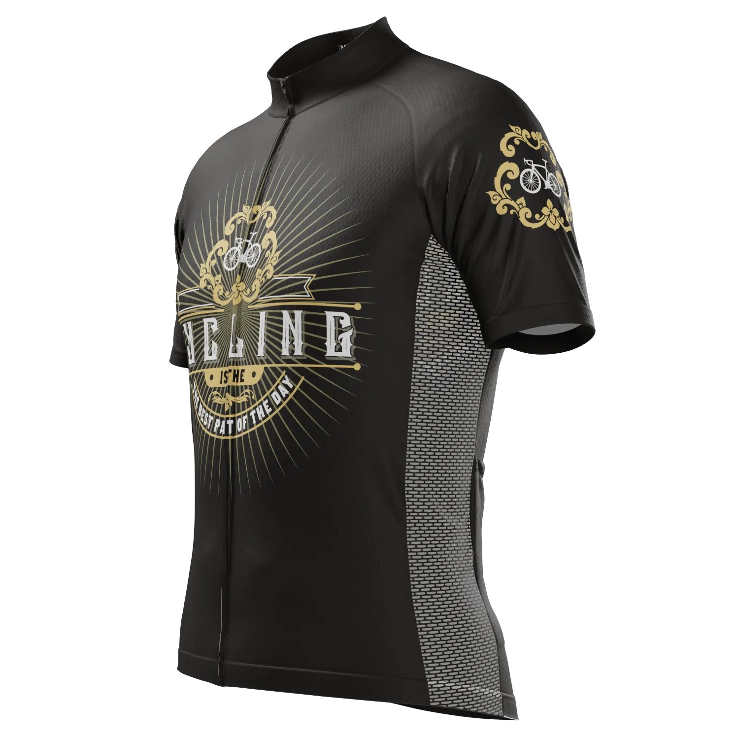 Men's Cycling Is The Best Part Of The Day Short Sleeve Cycling Jersey