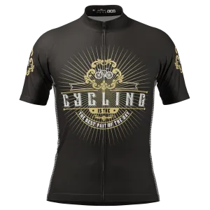 Men's Cycling Is The Best Part Of The Day Short Sleeve Cycling Jersey