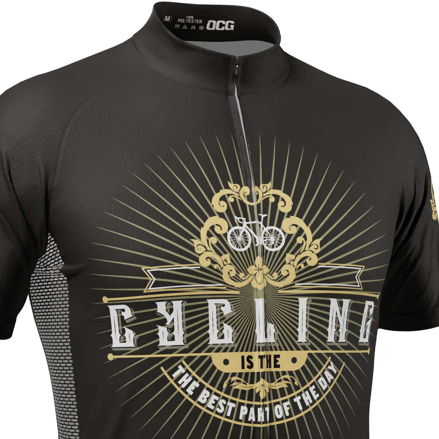 Men's Cycling Is The Best Part Of The Day Short Sleeve Cycling Jersey