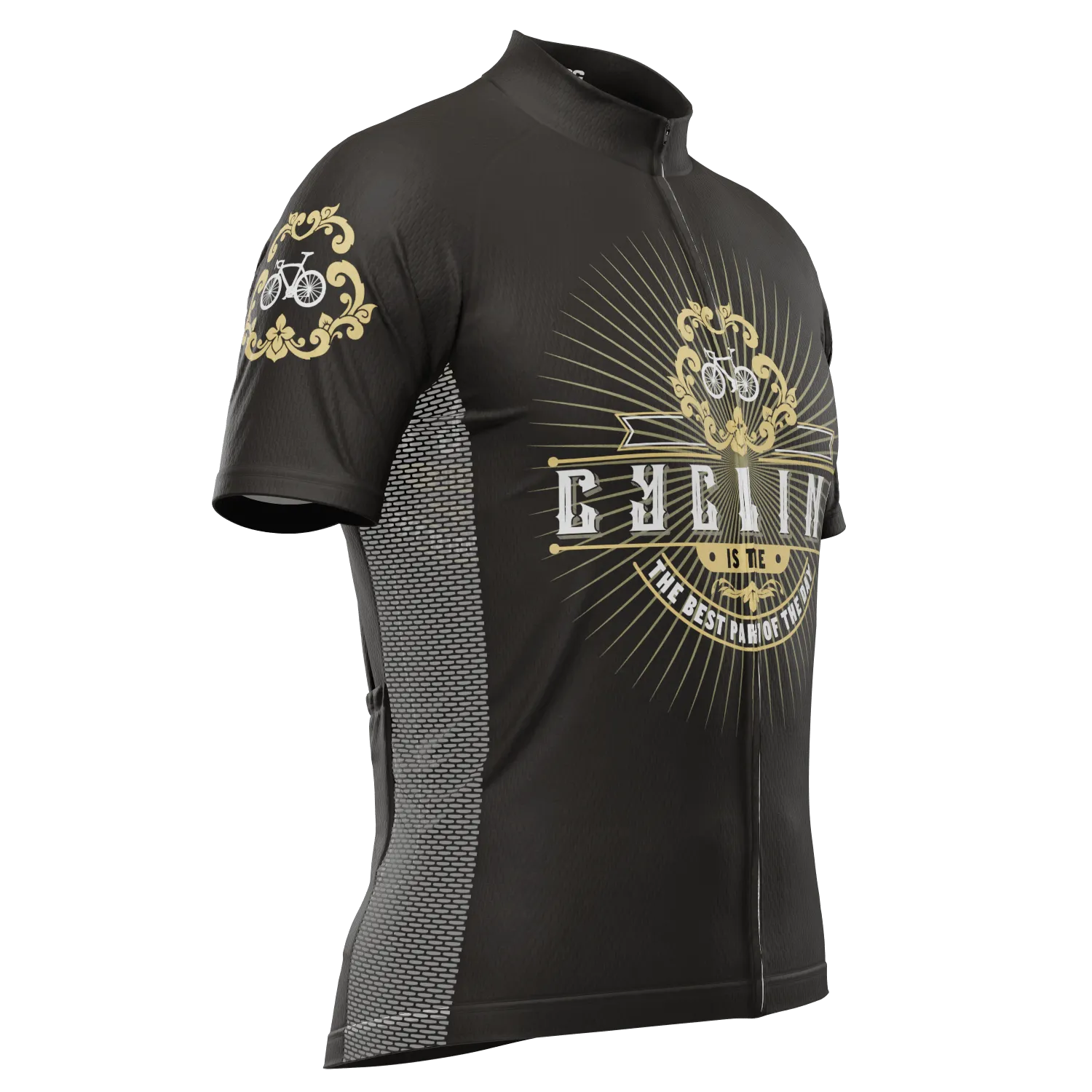 Men's Cycling Is The Best Part Of The Day Short Sleeve Cycling Jersey