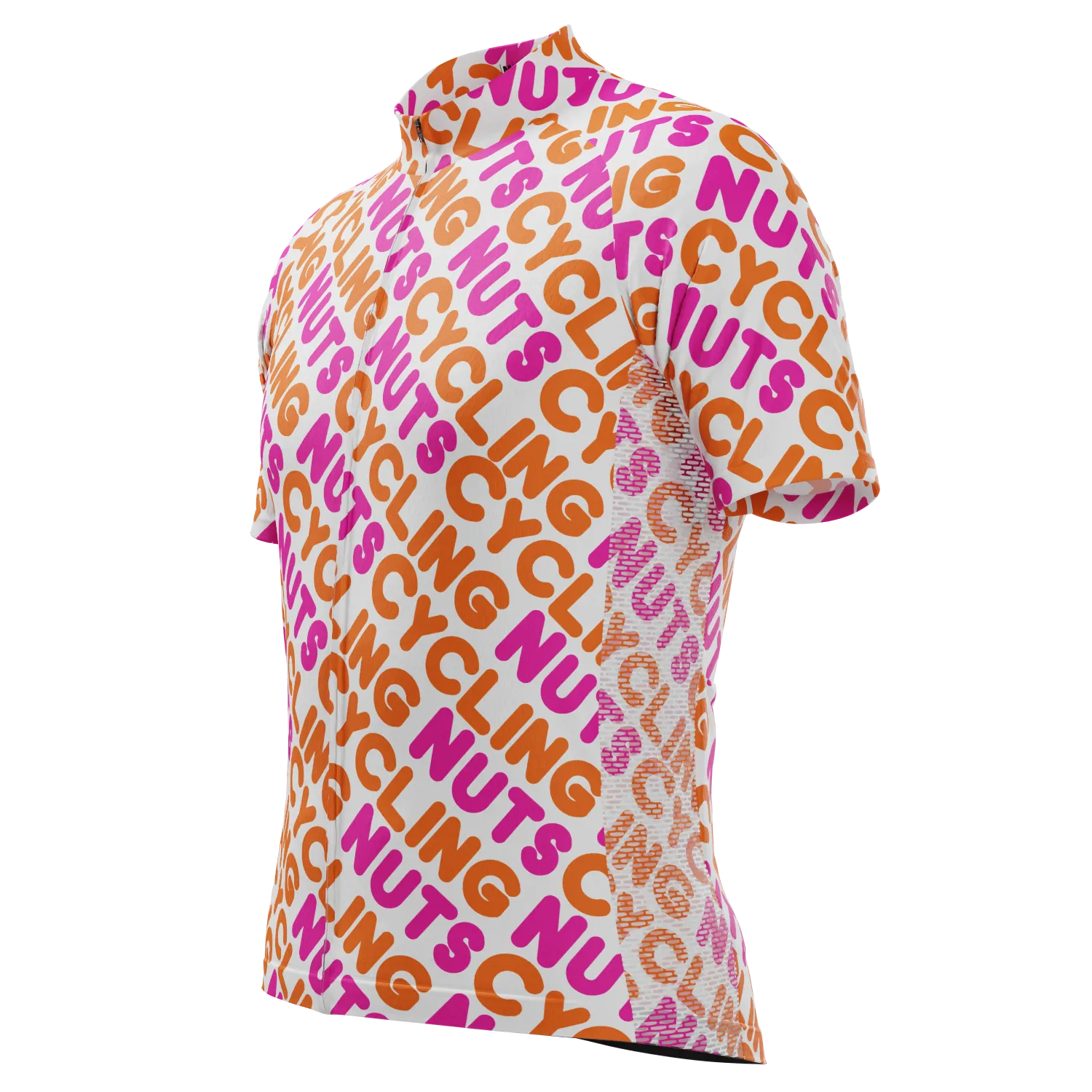 Men's Cycling Nuts Lettering Short Sleeve Cycling Jersey