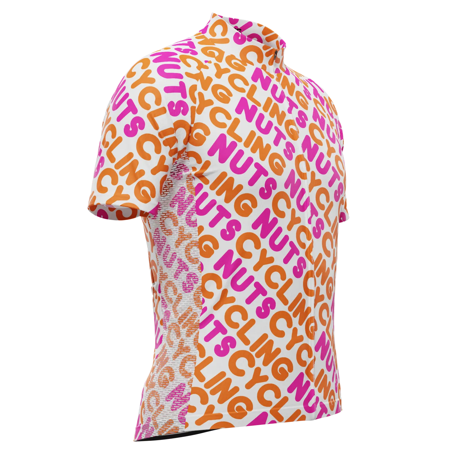 Men's Cycling Nuts Lettering Short Sleeve Cycling Jersey