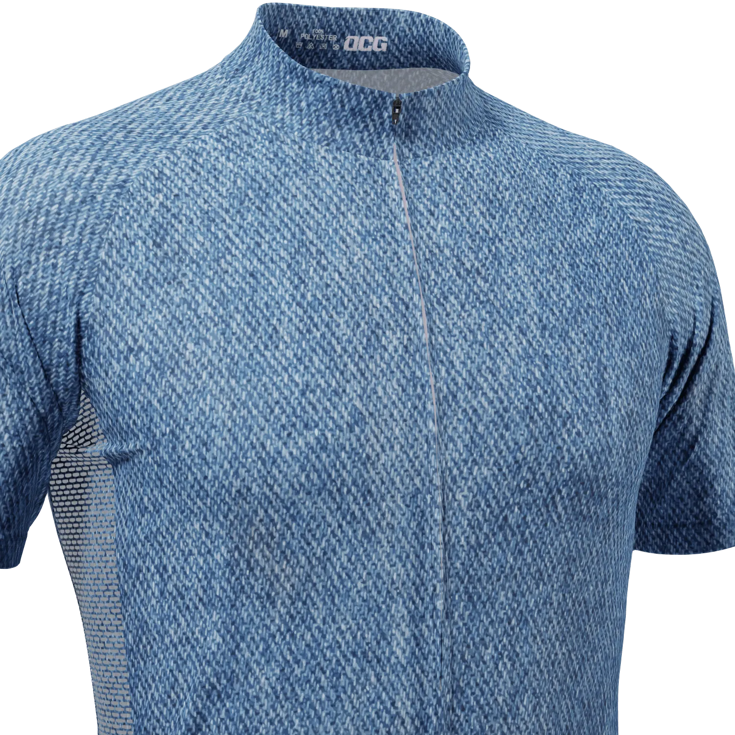 Men's Denim Short Sleeve Cycling Jersey