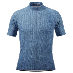 Men's Denim Short Sleeve Cycling Jersey