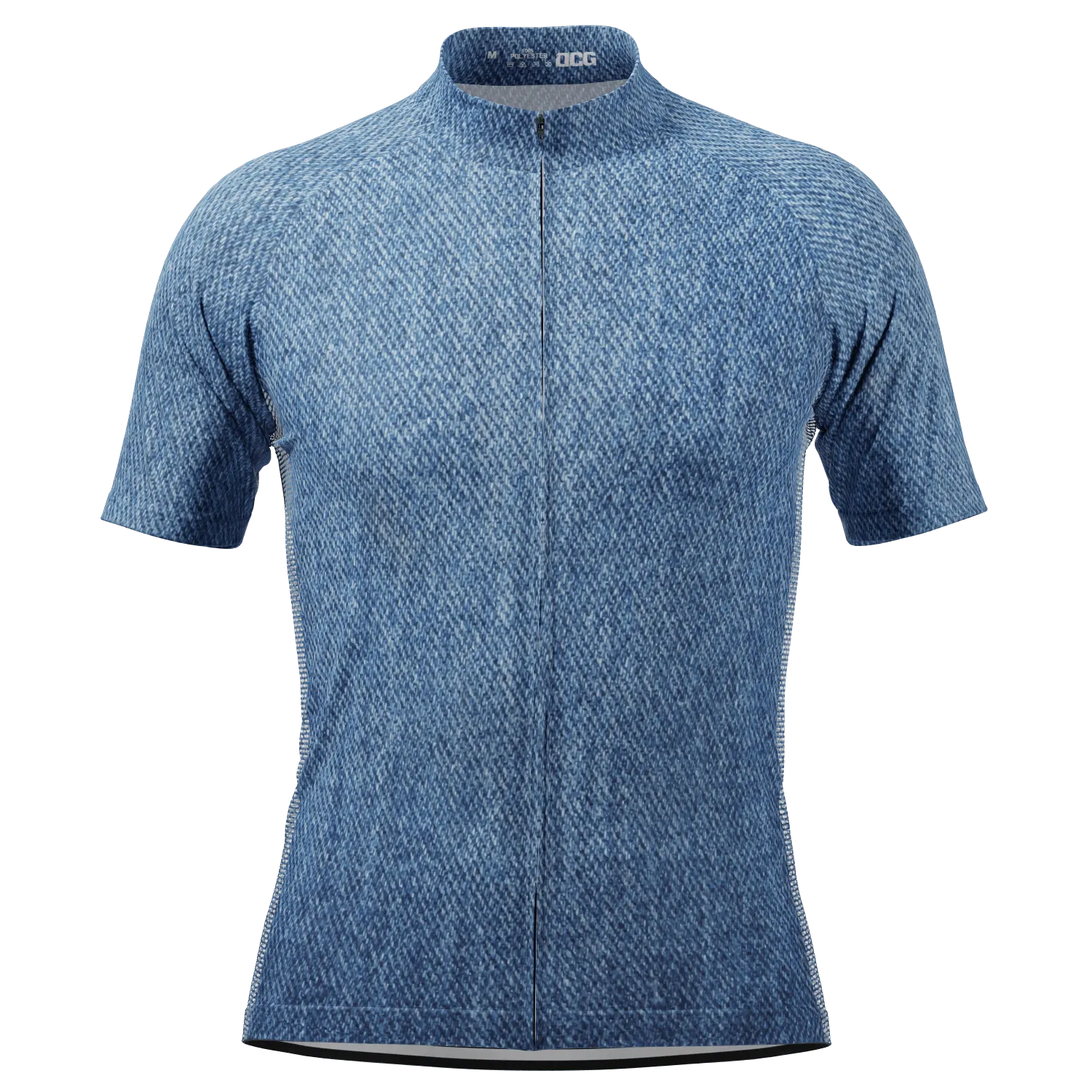 Men's Denim Short Sleeve Cycling Jersey