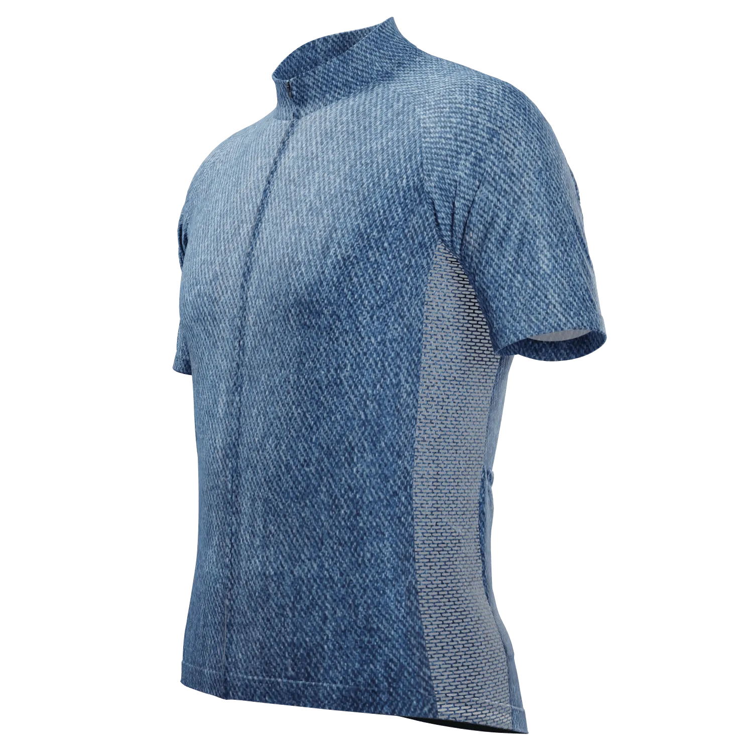 Men's Denim Short Sleeve Cycling Jersey