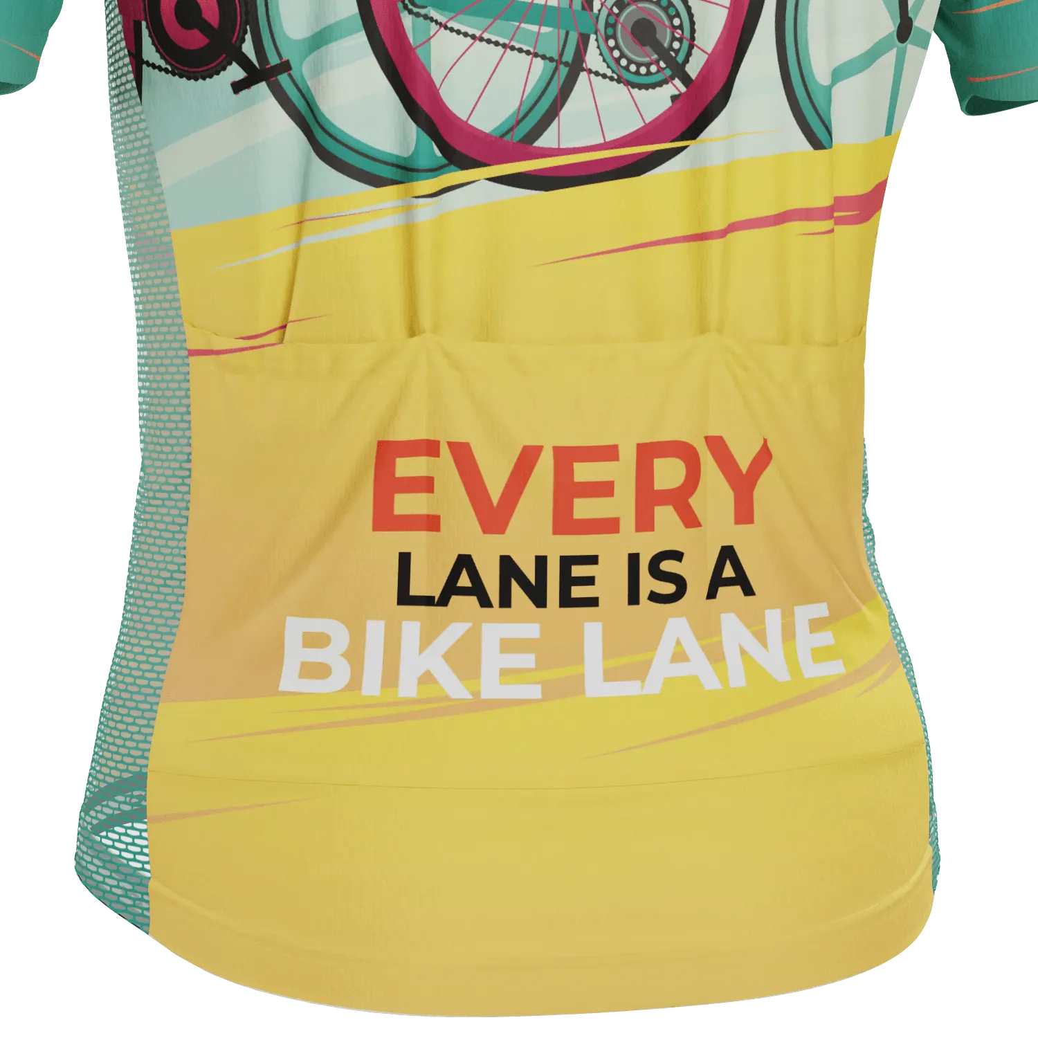 Men's Every Lane Is A Bike Lane Short Sleeve Cycling Jersey