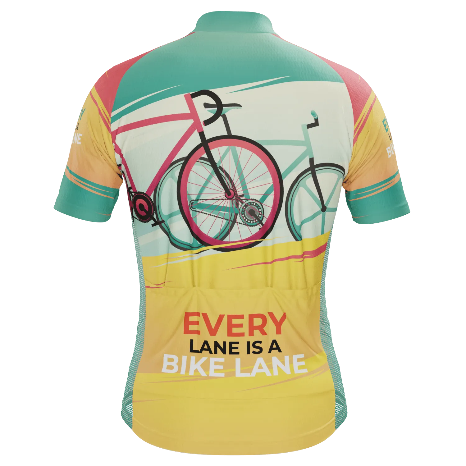 Men's Every Lane Is A Bike Lane Short Sleeve Cycling Jersey