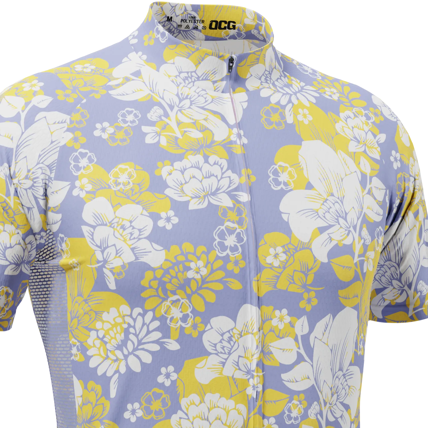 Men's Hawaii Florals Short Sleeve Cycling Jersey