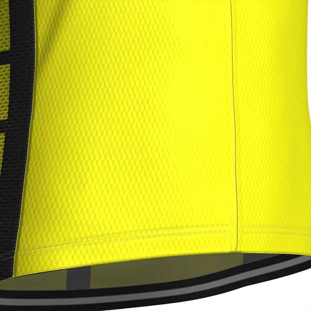 Men's High Viz Safety One Less Car Short Sleeve Cycling Jersey